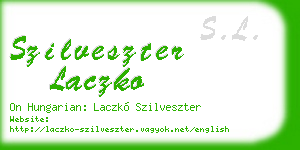 szilveszter laczko business card